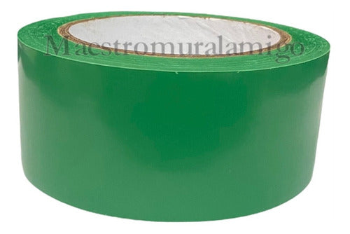 Cinta Delimitadora Peligro Verde Adhesiva 30mx48mm Ex-fuerte Verde