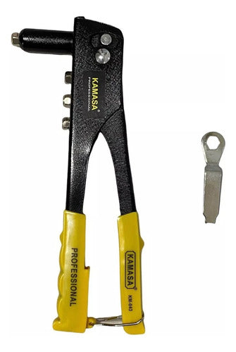 Remachadora Pop Manual 9.5 Inch  + Llave + 4 Boquillas Pro 4