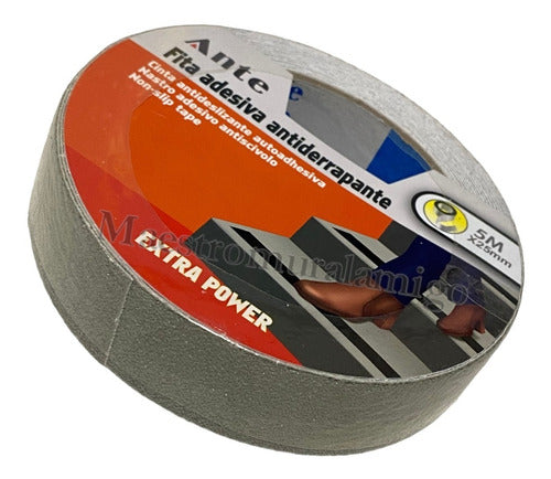 Cinta Antideslizante Gris 5mx25mm Escaleras Piscinas Y Baños Gris