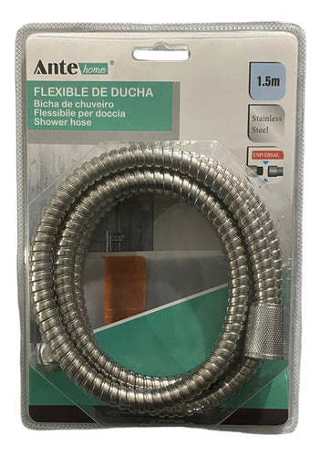 Flexible Manguera Ducha Cromado Acero Inoxidable 1.5 Metros