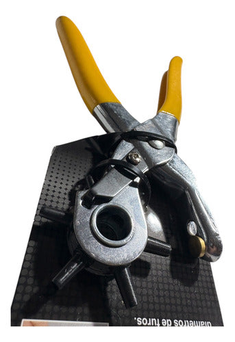 Alicate Sacabocados 9 Inch Perforador Cuero 6en1 Revestido