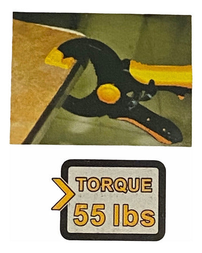 Prensa Auto Ajustable 9 Inch Torque 55lbs Profesional Pack3
