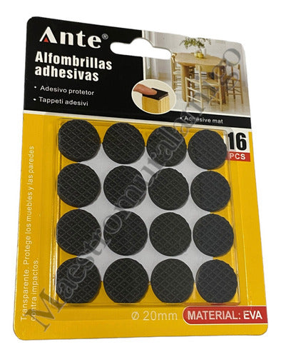 Alfombrillas Adhesiva 20mm Protectora Para Silla Mesa Pack 3