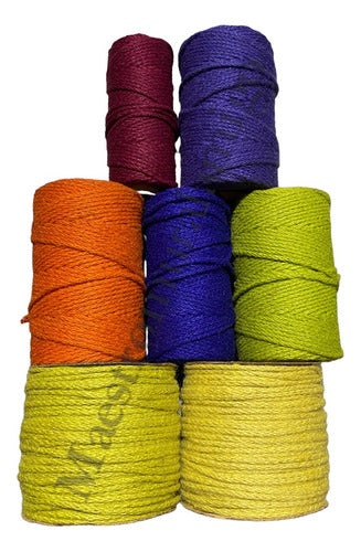 Cuerda De Cañamo Organico, Yute De 5mmx10m Colores Trenzado