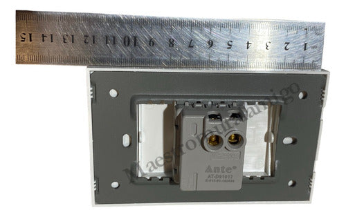Interruptor Simple 9/12 16a 250v Certificado Resiste Fuego D Dorado