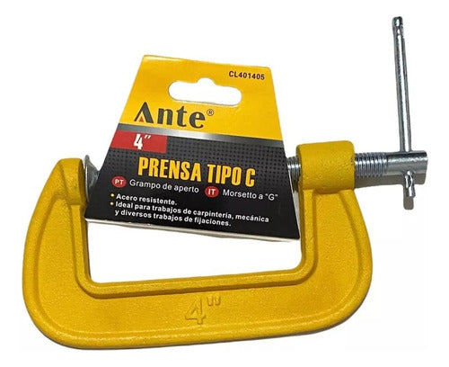 Prensa G / Prensa C 4 Inch Carpinteria Sargento Hilo Grueso