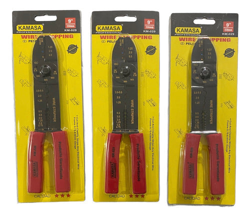 Alicate Pelacable Multiuso Electrico Cortador 9inch Pro Pak3