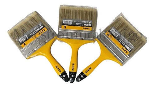 Brocha Para Pintar 5 Pulgadas 127mm Premium Pack3 Brochas Pl