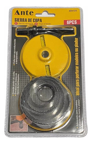 Sierra Copa Set 6pcs Sierras Acero Endurecido Temperado