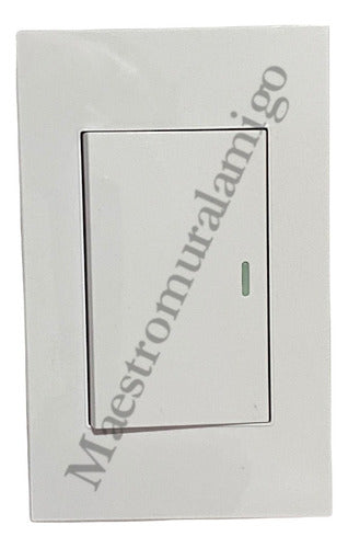 Interruptor Simple 9/12 16a 250v Certificado Resiste Fuego B Blanco