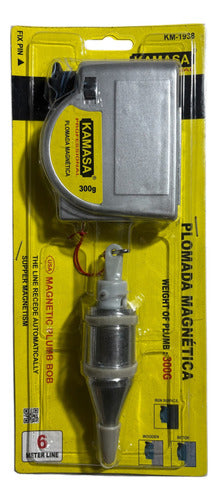 Plomada Plomo Automática Magnética 6 Metros 300g Imantada