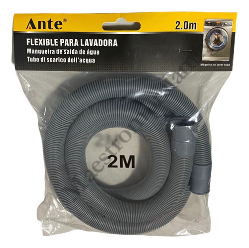 Manguera Desagüe Para Lavadoras Drenaje 2 Metros Premium