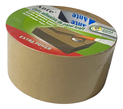 Cinta Adhesiva Papel Kraft 20mx48mm Extra Fuerte (pack 3)