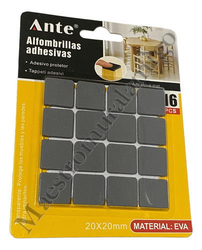 Alfombrillas Adhesiva 20mm Grisc Protectora Tope Patas Silla