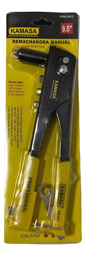 Remachadora Pop Manual 9.5 Inch  + Llave + 4 Boquillas Pro 4