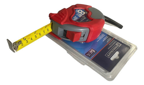 Huincha Medir 8mx25mm Caja Fabricada En Abs De Alto Impacto