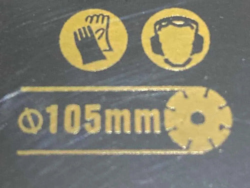Disco Corte Diamantado Continuo 105mm 4 1/4 Ceramica Pack3 Negro