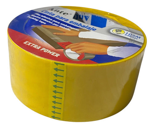 Cinta De Embalaje Amarilla / Huincha Amarilla 105mx48mm