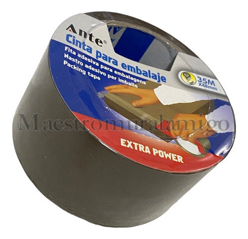 Cinta De Embalaje Café / Huincha Marron 48mmx35m ( Docena )