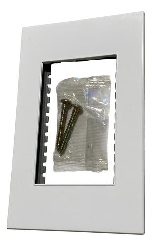 Placa Triple Modulo Tomacorriente Interruptor Resiste Fuego