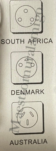 Adaptador Universal Viajero 6 En 1 Certificado 10a 1500w