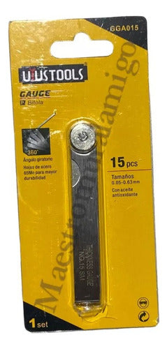 Galgas Calibrador De Medición Juego De 15 Piezas Feeler Pro
