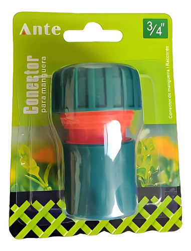 Conector Acople Rápido De Manguera De 3/4 Calidad Premium Verde Oscuro