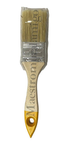 Brocha Para Pintar 1 1/2 Inch 38.1mm Madera Premium (pack 3)