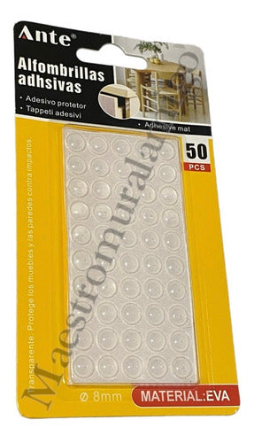 Alfombrillas Adhesiva 8mm Transp Protectora Tope Pata Cajón