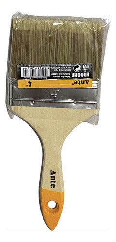 Brocha Para Pintar 4 Pulgadas (100mm) Brochas Madera Premium