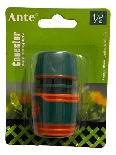 Conector Acople Rápido Manguera Agua Con Stop De 1/2 Premium Verde