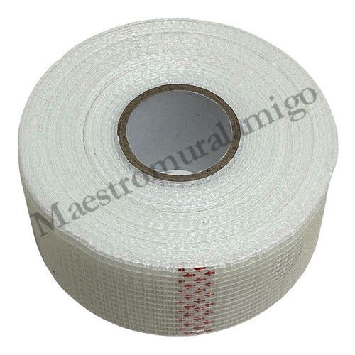 Cinta De Fibra Junta De Pared Adhesiva Extra Fuerte 50mmx45m