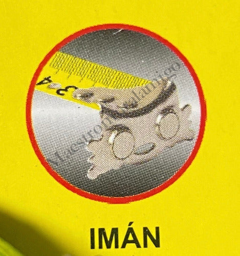 Huincha Cinta De Medir 7,5mx25mm D Goma Gancho Iman Pro Pak3