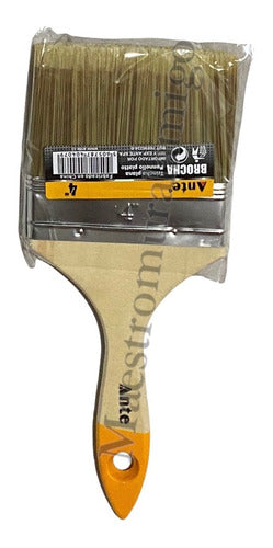Brocha Para Pintar 4 Pulgadas (100mm) Brochas Madera Premium