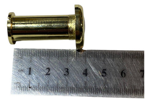 Visor De Puerta Mirilla Ojo Magico Dorado