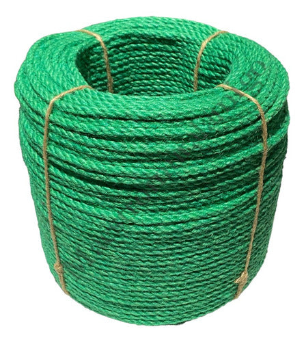 Cuerda Cañamo Verde Organico, Yute, Soga De 7mm X 25m