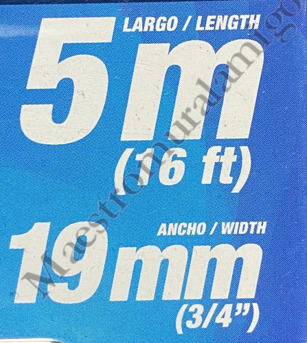 Huincha Medir 5mx19mm Caja Fabricada En Abs De Alto Impacto