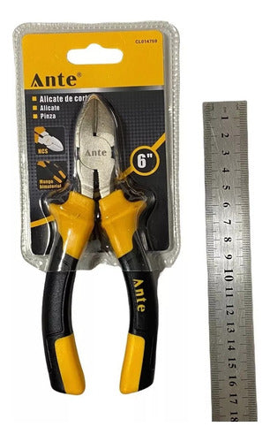 Alicate De Corte De Acero Al Carbono 6inch Bimaterial Pack2 Amarillo/negro