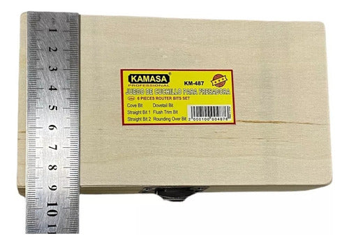 Juego De 6 Brocas Fresas Madera Router 6.35mm 1/4 Pro