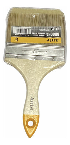 Brocha Para Pintar 5 Inch 127mm Premium Pack 6 Brochas Made Amarillo
