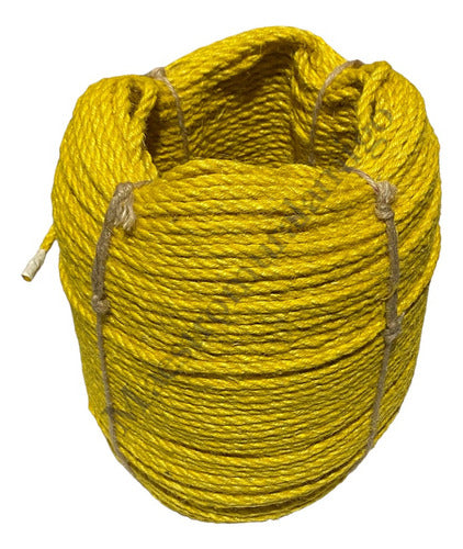 Cuerda Cañamo Amarillo Organico, Yute, Soga De 6mm X 25m