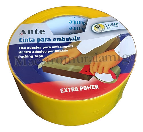 Cinta De Embalaje Amarilla / Huincha Amarilla 105mx48mm