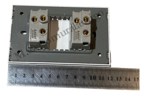 Tomacorriente Doble 9/12 10a 250v Certificado Resiste Fuego Blanco