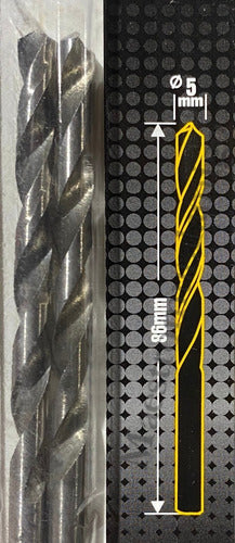 Broca Para Metal Acero Inoxidable 5mm 2un C-tungsteno Pack3