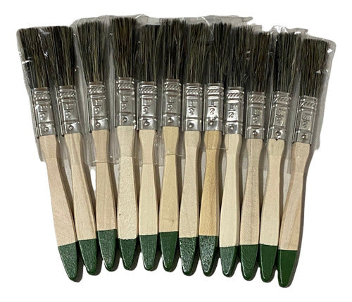 Brocha Para Pintar De 1/2 Pulgada 9mm Brochas Premium Pack12