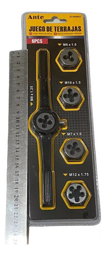 Juego De Terrajas Set Hembra 6pcs Premium Plateado