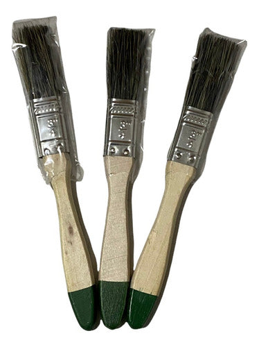 Brocha Para Pintar De 3/4 Pulgada 9.5mm Brochas Premiu Pack3