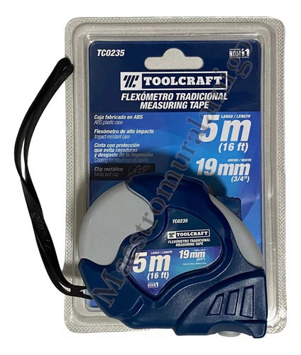 Huincha Medir 5mx19mm Caja Fabricada En Abs De Alto Impacto