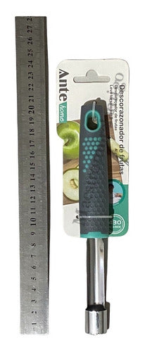 Descorazonador De Frutas De Acero Inoxidable N-430 (pack 3)  Plateado