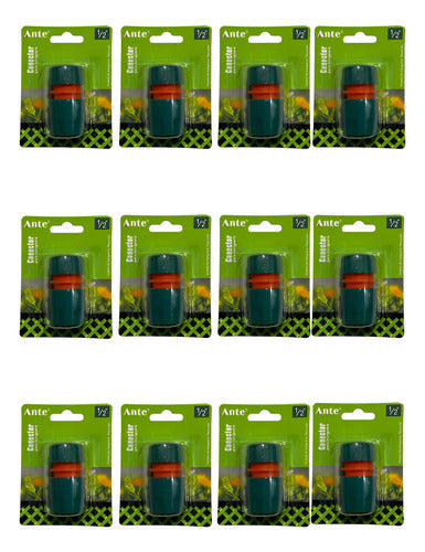 Conector Acople Rápido Manguera De 1/2 Super Premium Docena Verde Oscuro